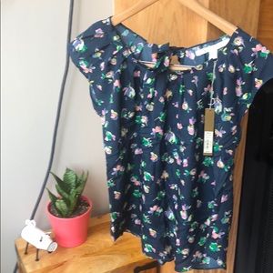 New Lauren Conrad flower print shirt Xs